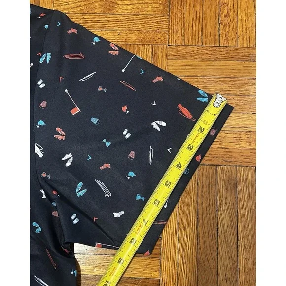 Callaway Men's Opti-Dri Golf Polo Shirt XL NWT Blue Multicolor Print Stretch UPF - Picture 8 of 9